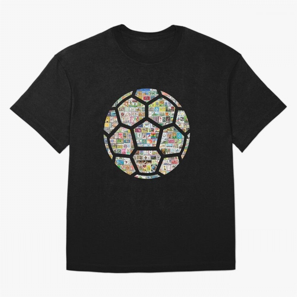 Philately Soccer Ball Oversized T-Shirt Celebrate the Biggest Stage of Global Football Passion for FIFA World Cup 2026 Group Stage, Centered on CR7 and Messi, Portugal, Soccer Culture, Superstar Moments, National Team Dreams and Competitive Fire;