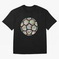 Philately Soccer Ball Oversized T-Shirt Celebrate the Biggest Stage of Global Football Passion for FIFA World Cup 2026 Group Stage, Centered on CR7 and Messi, Portugal, Soccer Culture, Superstar Moments, National Team Dreams and Competitive Fire;
