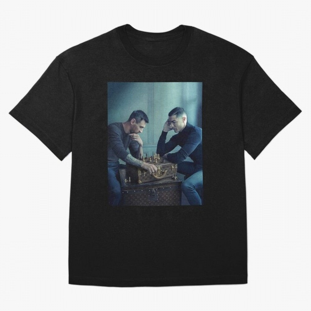 Messi and Ronaldo Chess Shirt, Vintage Lionel Messi Shirt, Lionel Messi Sweatshirt, Messi Hoodie, Retro Messi Hoodie Oversized T-Shirt Celebrate National Team Dreams in FIFA World Cup 2026 USA Canada Mexico for Fans of Messi, Neymar and Mbappe and