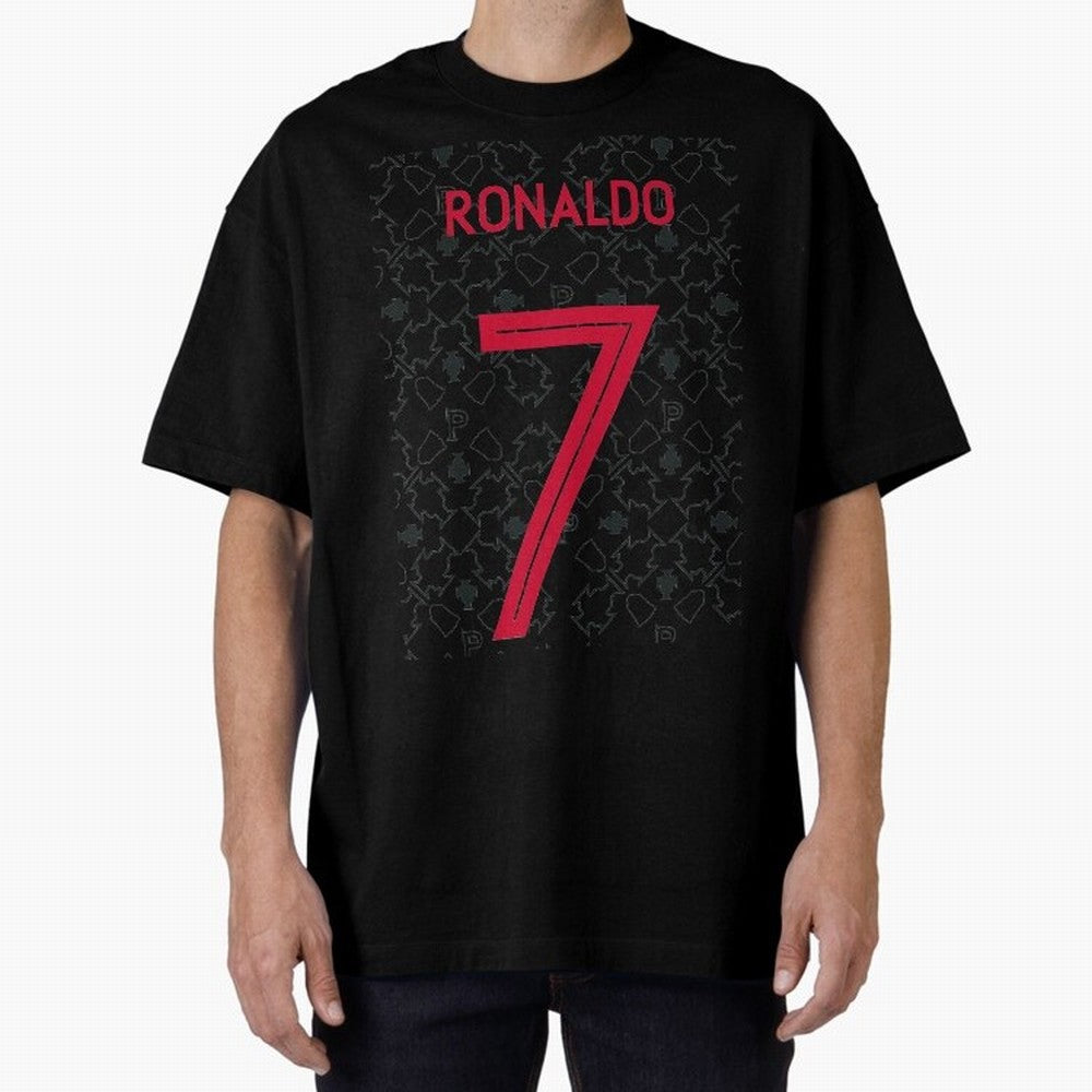 Christiano Ronaldo Portugal Away Jersey 2020 Oversized T-Shirt Showcase FIFA World Cup 2026 Spirit, Built around Argentina and Brazil, Mbappe and Neymar, Championship Spirit, Famous Goals, Roaring Crowds and International Football Unity; Built for