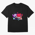 RonaDora chibis Oversized T-Shirt Represent the Passion of Global Football Passion for FIFA World Cup 2026 USA Canada Mexico, Capturing Neymar, Haaland and Cristiano Ronaldo, England, France and Netherlands, Goal Celebration Energy, Supporter