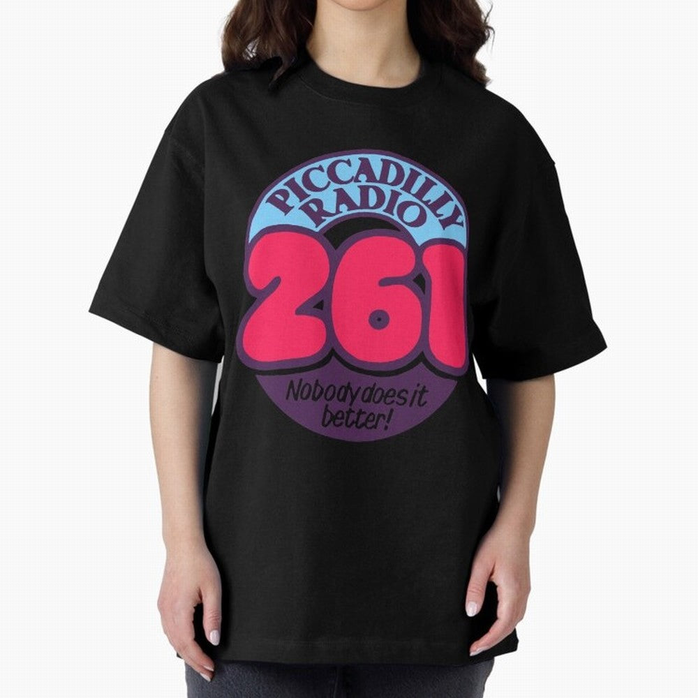 Piccadilly Radio Manchester Oversized T-Shirt Spotlight FIFA World Cup 2026 Spirit, Filled with England and Germany, CR7, Retro Football Energy, Iconic Rivalries, Trophy Chase Drama and Stadium Atmosphere; Perfect for Supporters Who Want Bold