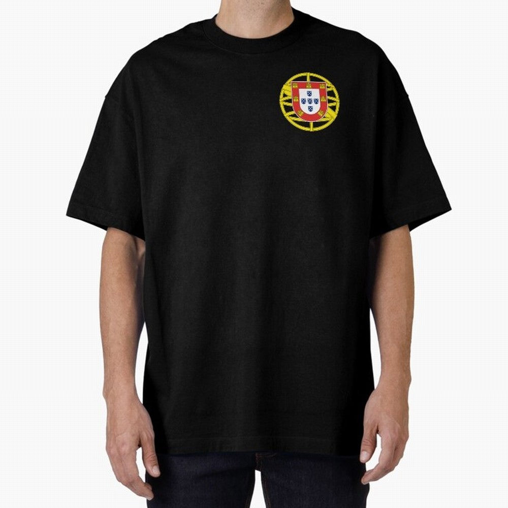 Portugal Coat of Arms Oversized T-Shirt Build FIFA World Cup 2026 USA Canada Mexico for Fans of CR7 and Argentina, France and Brazil, Bringing Supporter Pride, Iconic Celebrations, Legendary Names and Global Match Day Energy; Created for Match Day