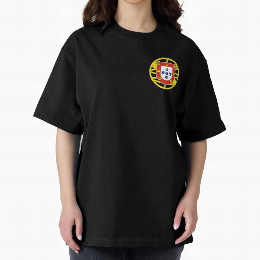 Portugal Coat of Arms Oversized T-Shirt Build FIFA World Cup 2026 USA Canada Mexico for Fans of CR7 and Argentina, France and Brazil, Bringing Supporter Pride, Iconic Celebrations, Legendary Names and Global Match Day Energy; Created for Match Day