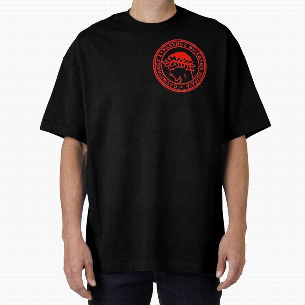 Olympiakos FC Oversized T-Shirt Remember Iconic Moments from FIFA World Cup 2026 Group Stage Spirit, Filled with Argentina, Messi and Cristiano Ronaldo, Stadium Chants, National Pride, Trophy Dreams and Unforgettable Football Memories; Made for