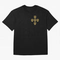 Quinas Portugal Gold B Oversized T-Shirt Share Global Football Passion for FIFA World Cup 2026 USA Canada Mexico, Driven by Messi, Neymar and Mbappe, Spain and Netherlands, Soccer Culture, Superstar Moments, National Team Dreams and Competitive