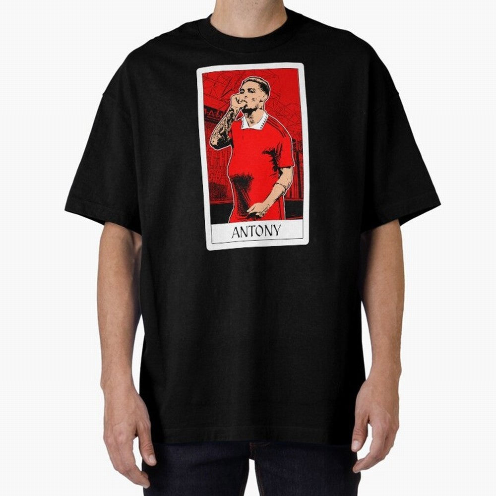 Antony Oversized T-Shirt Honor Football Greatness during Global Football Passion for FIFA World Cup 2026 Group Stage, Celebrating Neymar, Portugal, Champion Mindset, Group Stage Buzz, Knockout Tension and Passionate Fan Culture; Ideal for