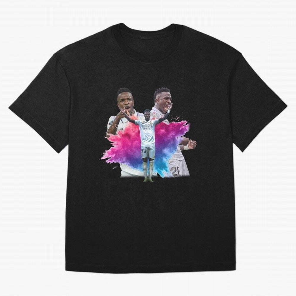 Fanart Vinicius Junior Merch Oversized T-Shirt Represent FIFA World Cup 2026 for Fans of Haaland and Spain and Netherlands, Bringing Stadium Chants, National Pride, Trophy Dreams and Unforgettable Football Memories; Created for Match Day Parties,