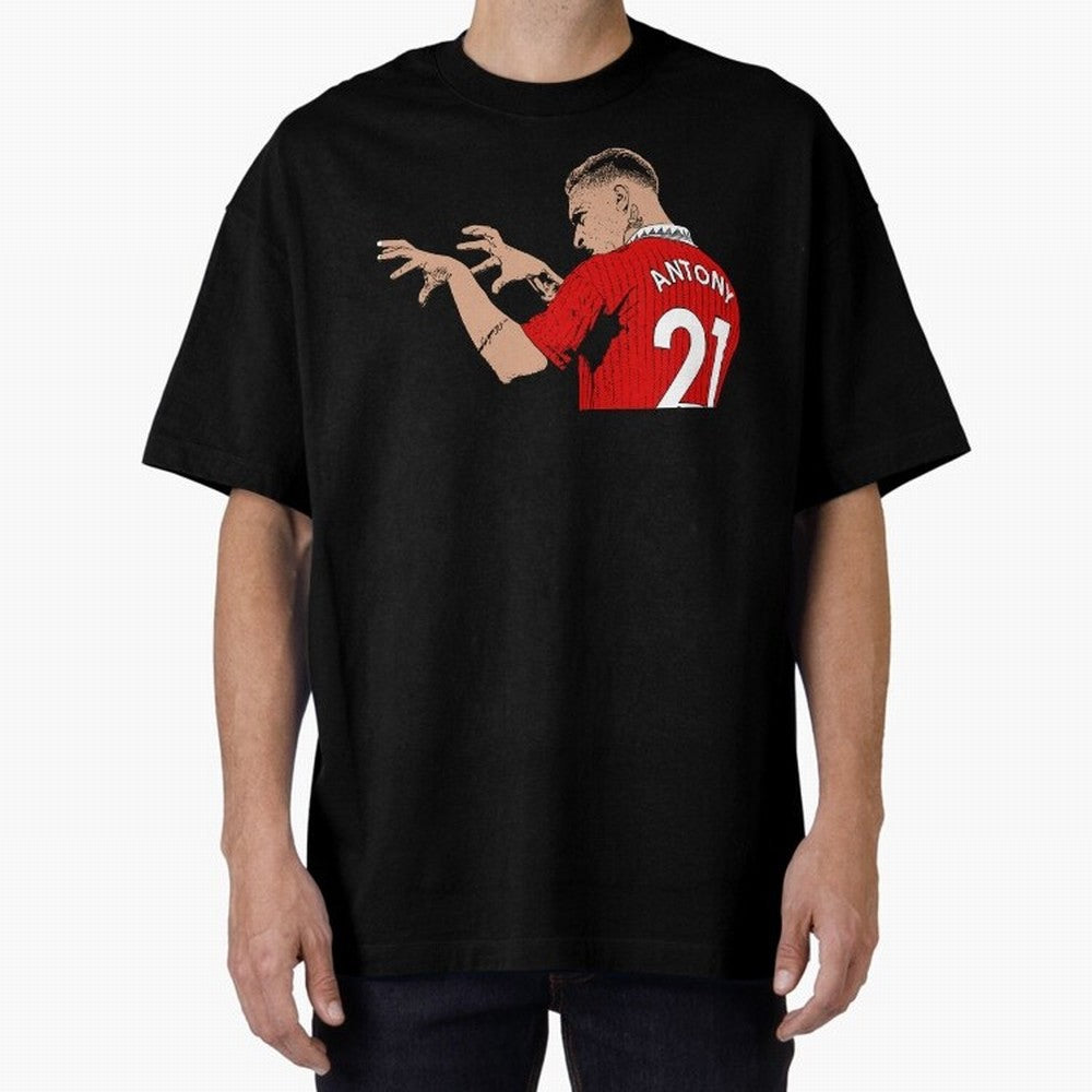 Antony Oversized T-Shirt Show Your Love for FIFA World Cup 2026 Group Stage for Fans of CR7 and Argentina, France and Brazil, Bringing Classic Soccer Heritage, Championship Pressure, Fan Loyalty and International Pride; Ideal for Fans Who Follow
