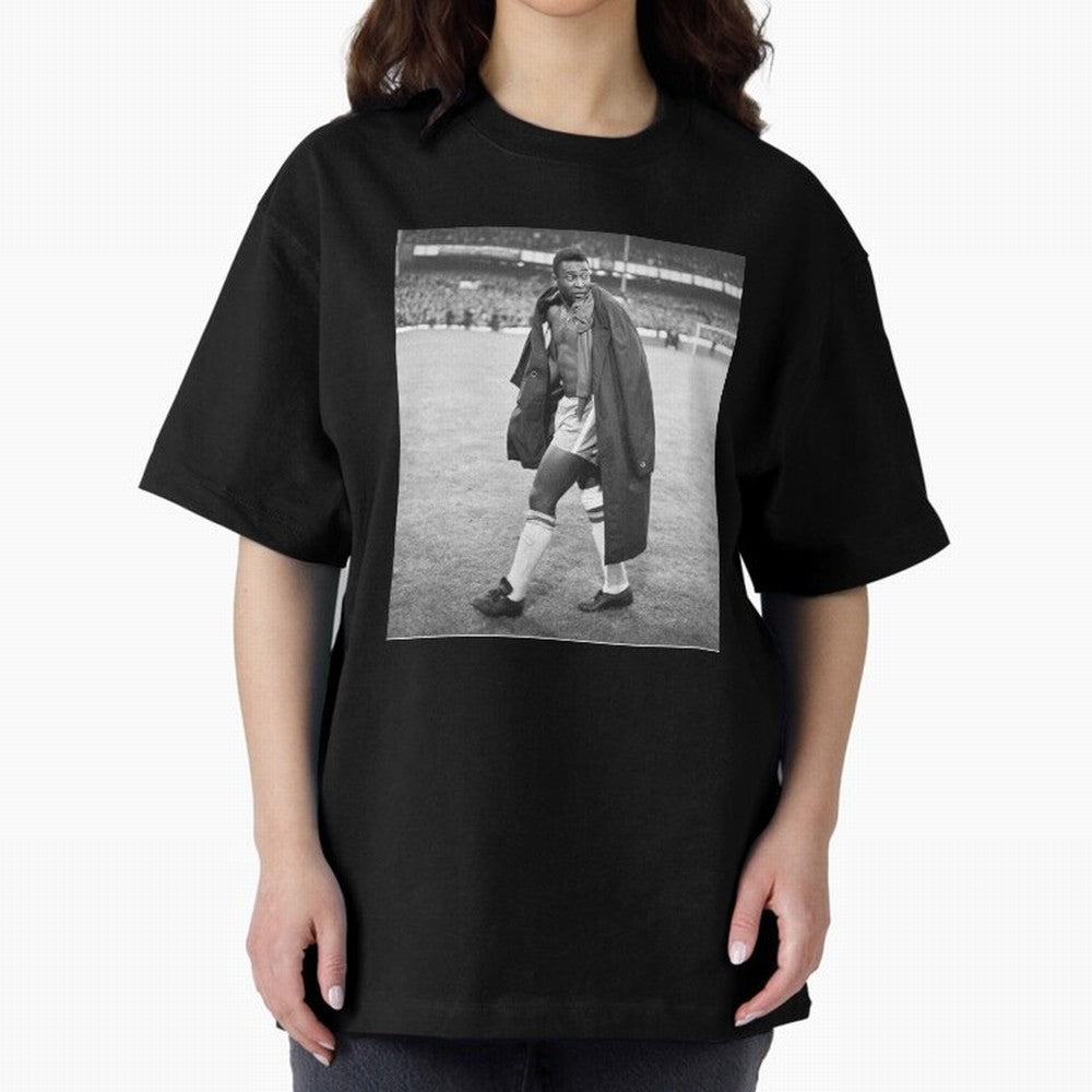 Pele Oversized T-Shirt Follow the Road to FIFA World Cup 2026 Spirit, Made for Spain and Netherlands, CR7 and Messi, Supporter Pride, Iconic Celebrations, Legendary Names and Global Match Day Energy; Ideal for Fans Who Follow Messi, Cristiano