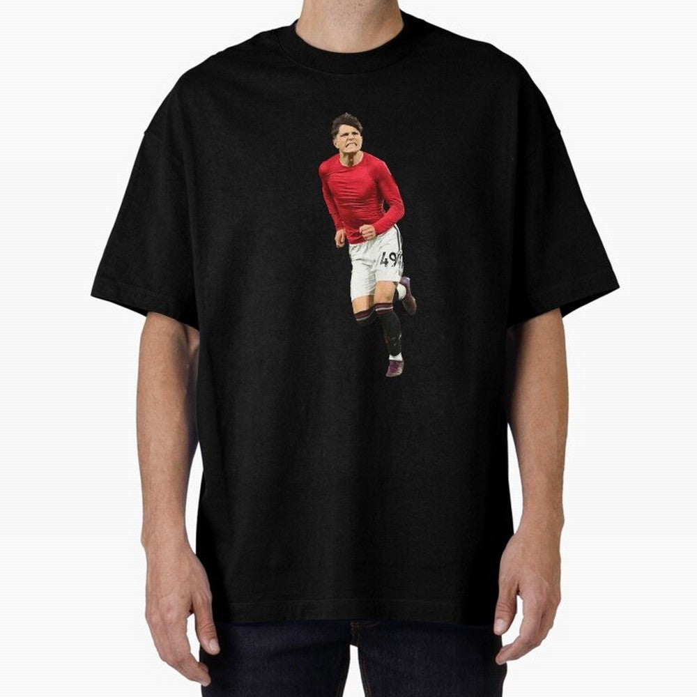 Alejandro Garnacho celebration Oversized T-Shirt Make the Season About FIFA World Cup 2026 USA Canada Mexico for Fans of Messi and Brazil, Bringing Championship Spirit, Famous Goals, Roaring Crowds and International Football Unity; Ideal for