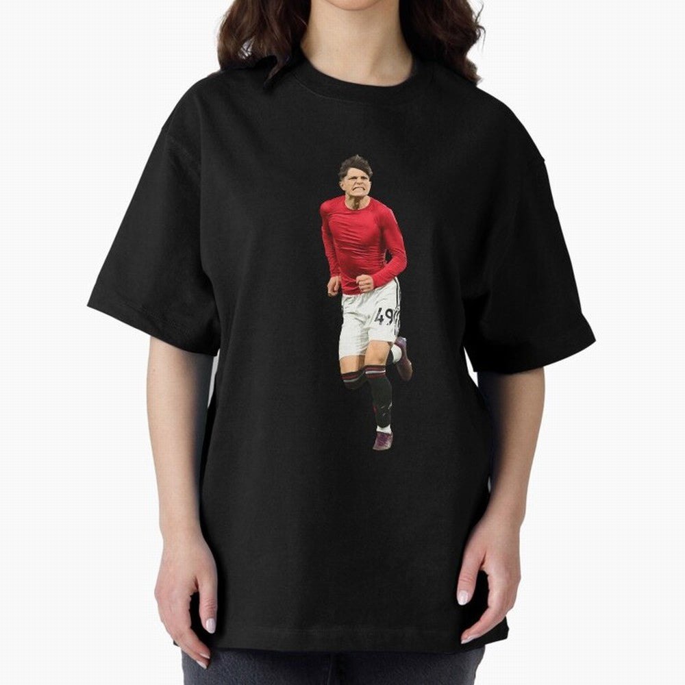 Alejandro Garnacho celebration Oversized T-Shirt Make the Season About FIFA World Cup 2026 USA Canada Mexico for Fans of Messi and Brazil, Bringing Championship Spirit, Famous Goals, Roaring Crowds and International Football Unity; Ideal for