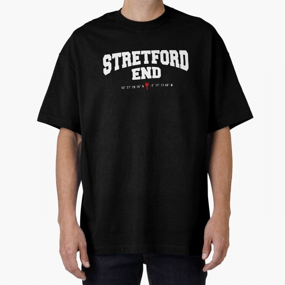 Stretford End - Manchester United Oversized T-Shirt Make Every Match About FIFA World Cup 2026 Group Stage Spirit, Capturing Netherlands, Messi, Neymar and Mbappe, Tournament Hype, Historic Matchups, Family Viewing Parties and Global Sports Pride;