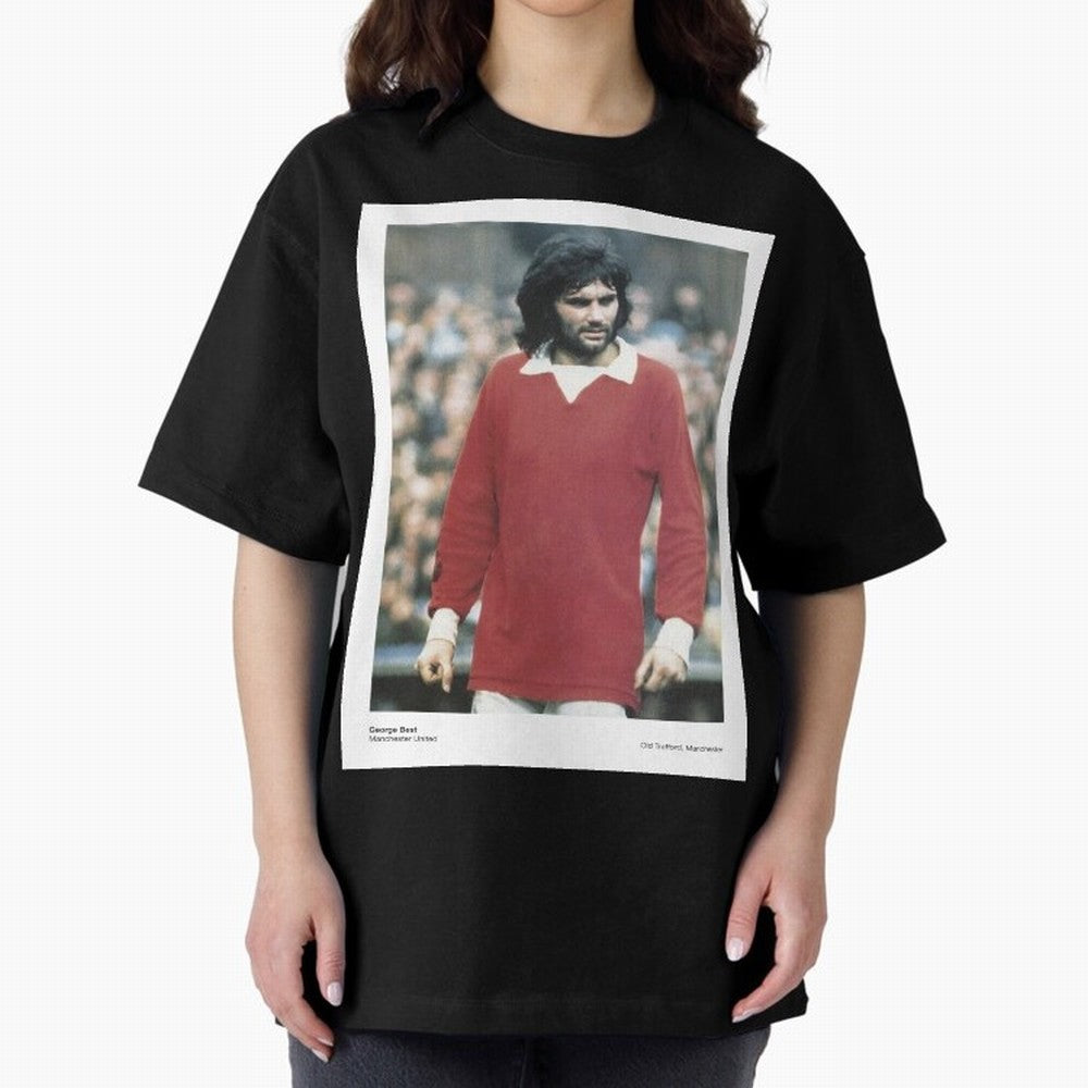 George Best - Manchester United Oversized T-Shirt Enjoy Match Day Hype around FIFA World Cup 2026 USA Canada Mexico, Messi, CR7 and Mbappe, Brazil, Portugal and Argentina, Classic Soccer Heritage, Championship Pressure, Fan Loyalty and