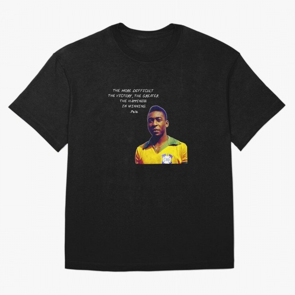 Pele Quote Oversized T-Shirt Stand with Match Day Hype around FIFA World Cup 2026 Group Stage, Messi and Cristiano Ronaldo, England, Fan Favorite Moments, National Team Passion, Big Match Drama and Soccer History; Ideal for Passionate Fans Who Love