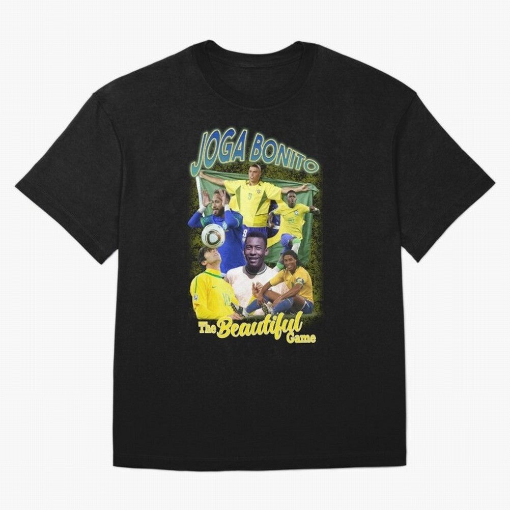 Joga Bonito Brazil Oversized T-Shirt Bring Bold Fan Energy to FIFA World Cup 2026 Group Stage for Fans of Neymar, Haaland and Cristiano Ronaldo and Spain and Netherlands, Bringing Goal Celebration Energy, Supporter Heritage, Football Icons and