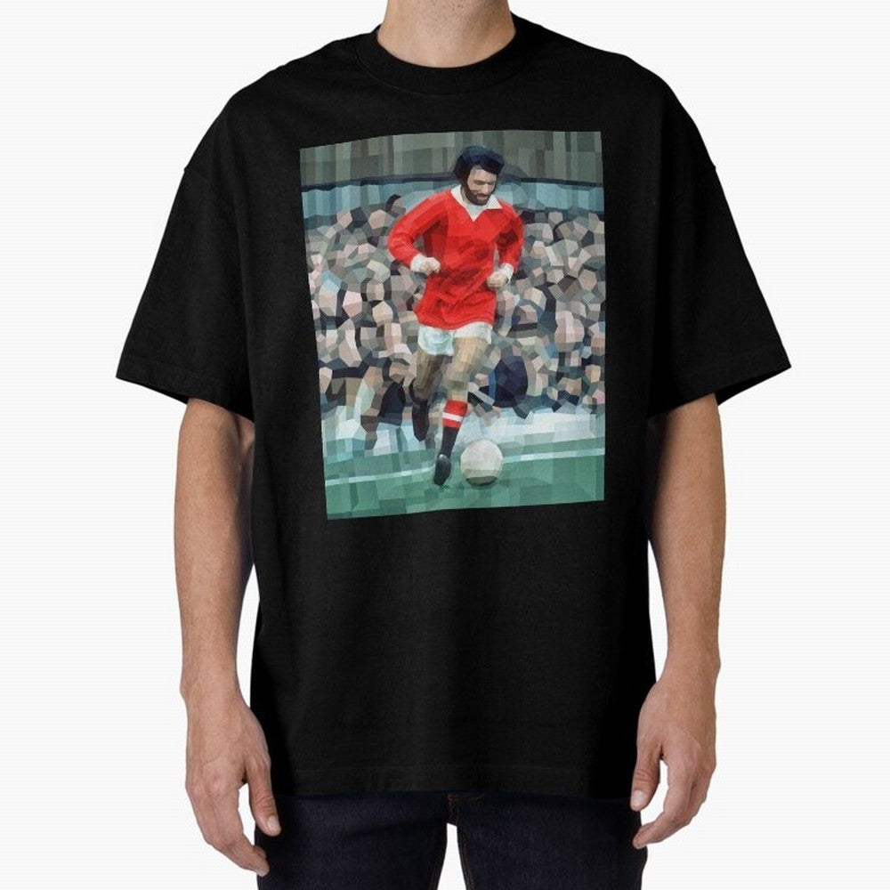 George Best Oversized T-Shirt Make Memories around FIFA World Cup 2026 Spirit, Capturing Brazil, Neymar, Haaland and Cristiano Ronaldo, Global Supporter Spirit, Legendary Goals, National Colors and Tournament Celebration; Great for Supporters Who