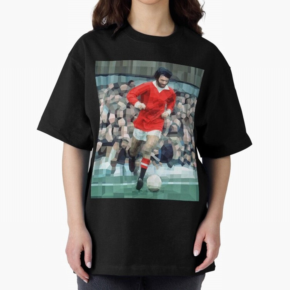 George Best Oversized T-Shirt Make Memories around FIFA World Cup 2026 Spirit, Capturing Brazil, Neymar, Haaland and Cristiano Ronaldo, Global Supporter Spirit, Legendary Goals, National Colors and Tournament Celebration; Great for Supporters Who