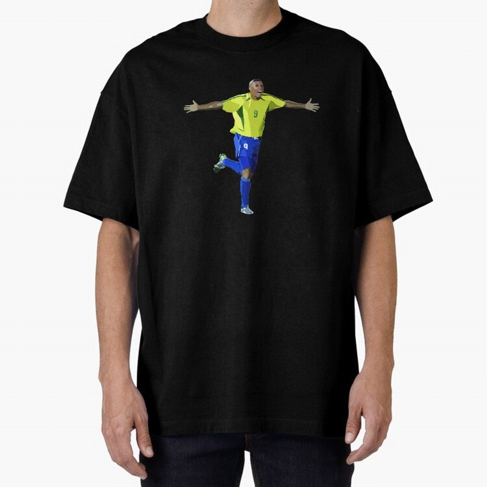 Brazilian Legend Ronaldo Oversized T-Shirt Create the FIFA World Cup 2026 Journey through Haaland Highlights, England and Germany Pride, Soccer Culture, Superstar Moments, National Team Dreams and Competitive Fire; Made for Die Hard Supporters,