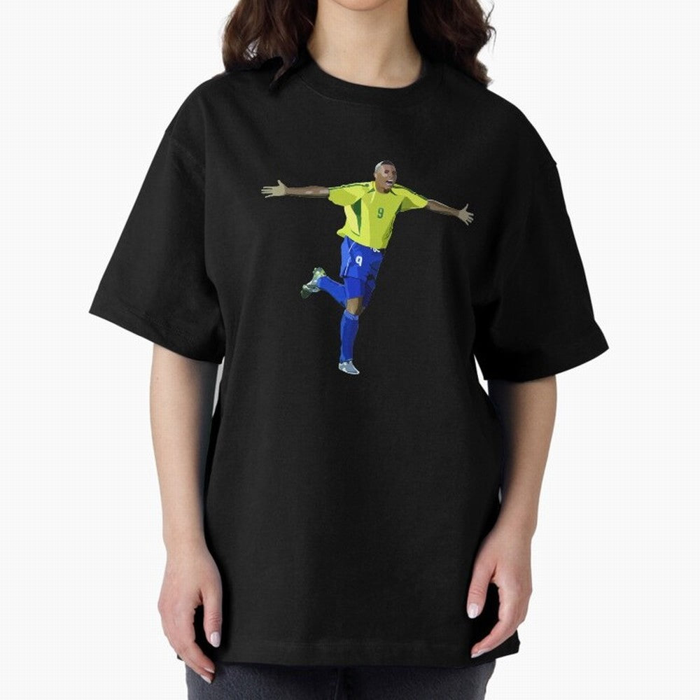 Brazilian Legend Ronaldo Oversized T-Shirt Create the FIFA World Cup 2026 Journey through Haaland Highlights, England and Germany Pride, Soccer Culture, Superstar Moments, National Team Dreams and Competitive Fire; Made for Die Hard Supporters,