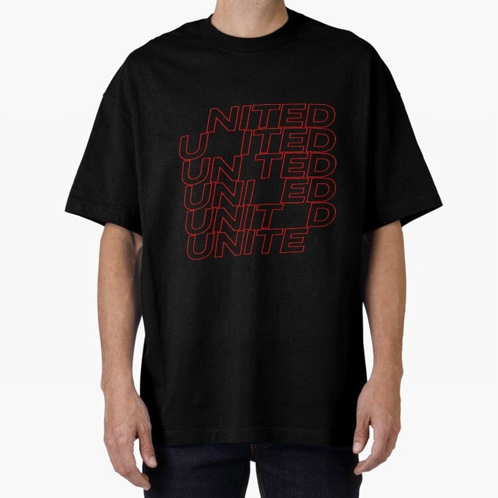 MAN UNITED - 2020 WHITE ILLUSTRATION Oversized T-Shirt Celebrate the Biggest Stage of FIFA World Cup 2026 Group Stage for Fans of Cristiano Ronaldo, Haaland and CR7 and Portugal, Bringing Championship Spirit, Famous Goals, Roaring Crowds and