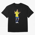 Ronaldinho. Brazil Football. Oversized T-Shirt Keep the Match Day Mood of FIFA World Cup 2026 USA Canada Mexico Spirit, Made for France, Mbappe and Neymar, Football Passion, Legendary Performances, Festival Vibes and Supporter Community; Perfect