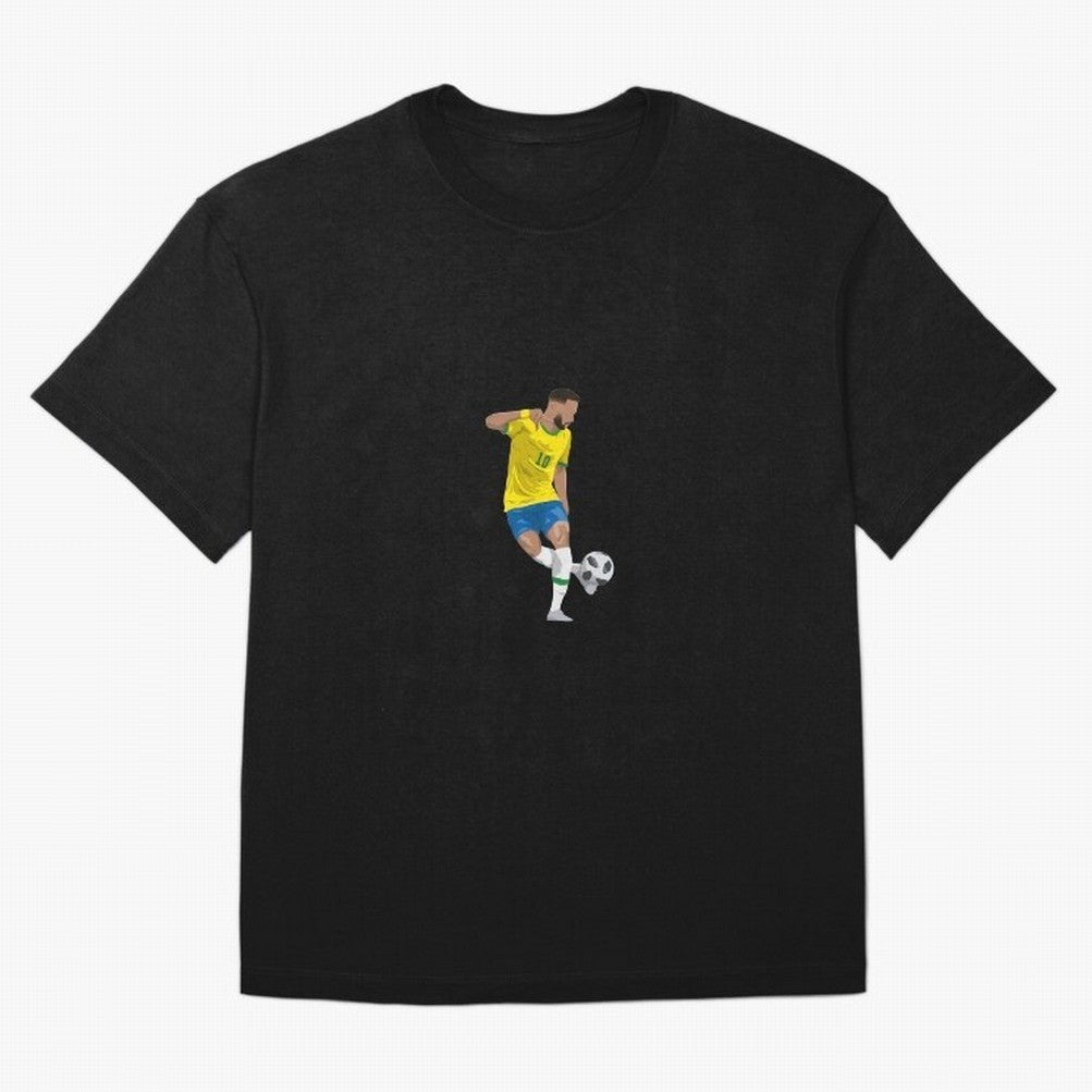 Neymar JR Minimalist Oversized T-Shirt Capture Stadium Memories from FIFA World Cup 2026 Group Stage Spirit, Centered on Argentina and Brazil, Messi, Global Supporter Spirit, Legendary Goals, National Colors and Tournament Celebration; Perfect for