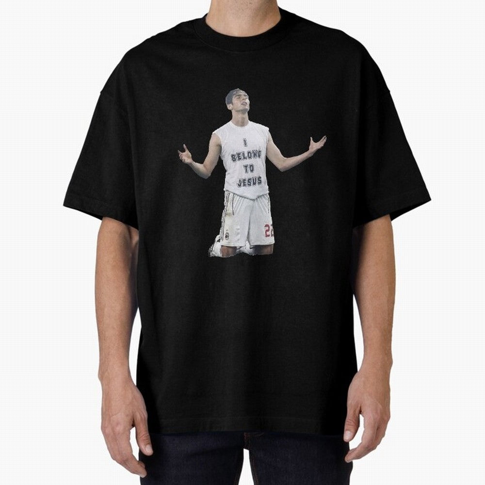 Ricardo Kaka wearing  I belong to Jesus  t-shirt sticker for football lovers Oversized T-Shirt Celebrate the Road through the FIFA World Cup 2026 Journey through Neymar Highlights, France and Portugal Pride, Fan Favorite Moments, National Team
