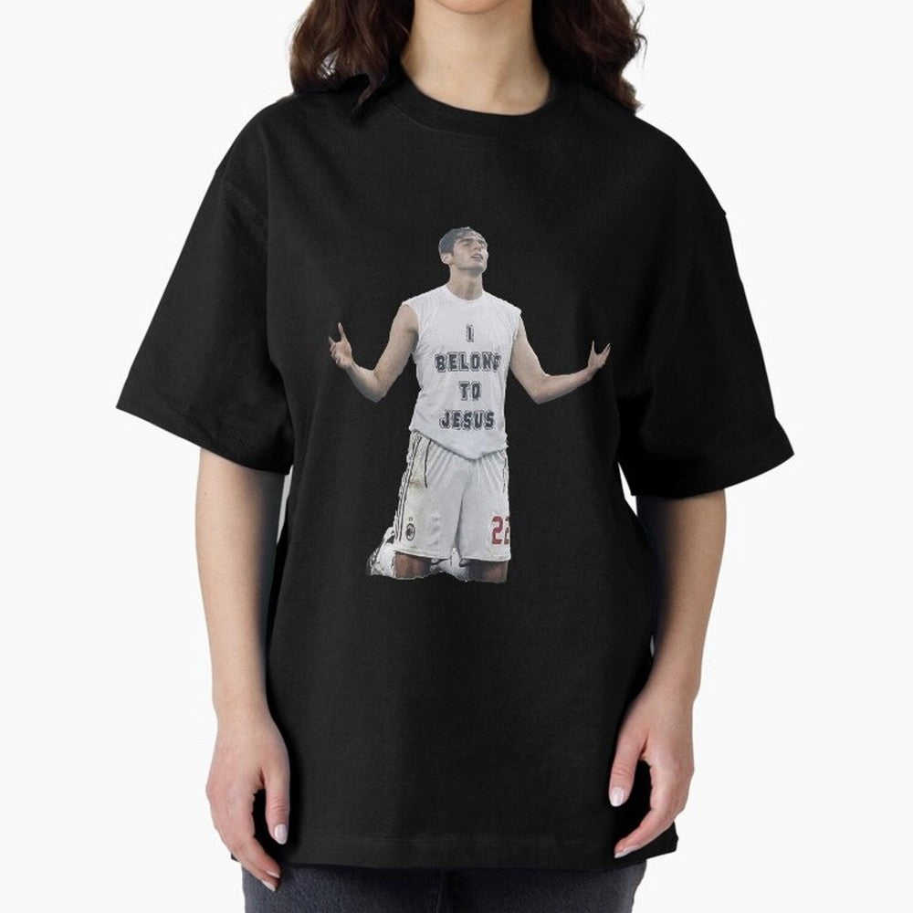 Ricardo Kaka wearing  I belong to Jesus  t-shirt sticker for football lovers Oversized T-Shirt Celebrate the Road through the FIFA World Cup 2026 Journey through Neymar Highlights, France and Portugal Pride, Fan Favorite Moments, National Team