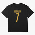 Christiano Ronaldo Portugal Jersey 2023 Oversized T-Shirt Show Love for Legendary Goals in FIFA World Cup 2026 USA Canada Mexico for Fans of Cristiano Ronaldo and Argentina, France and Brazil, Bringing Retro Football Energy, Iconic Rivalries,