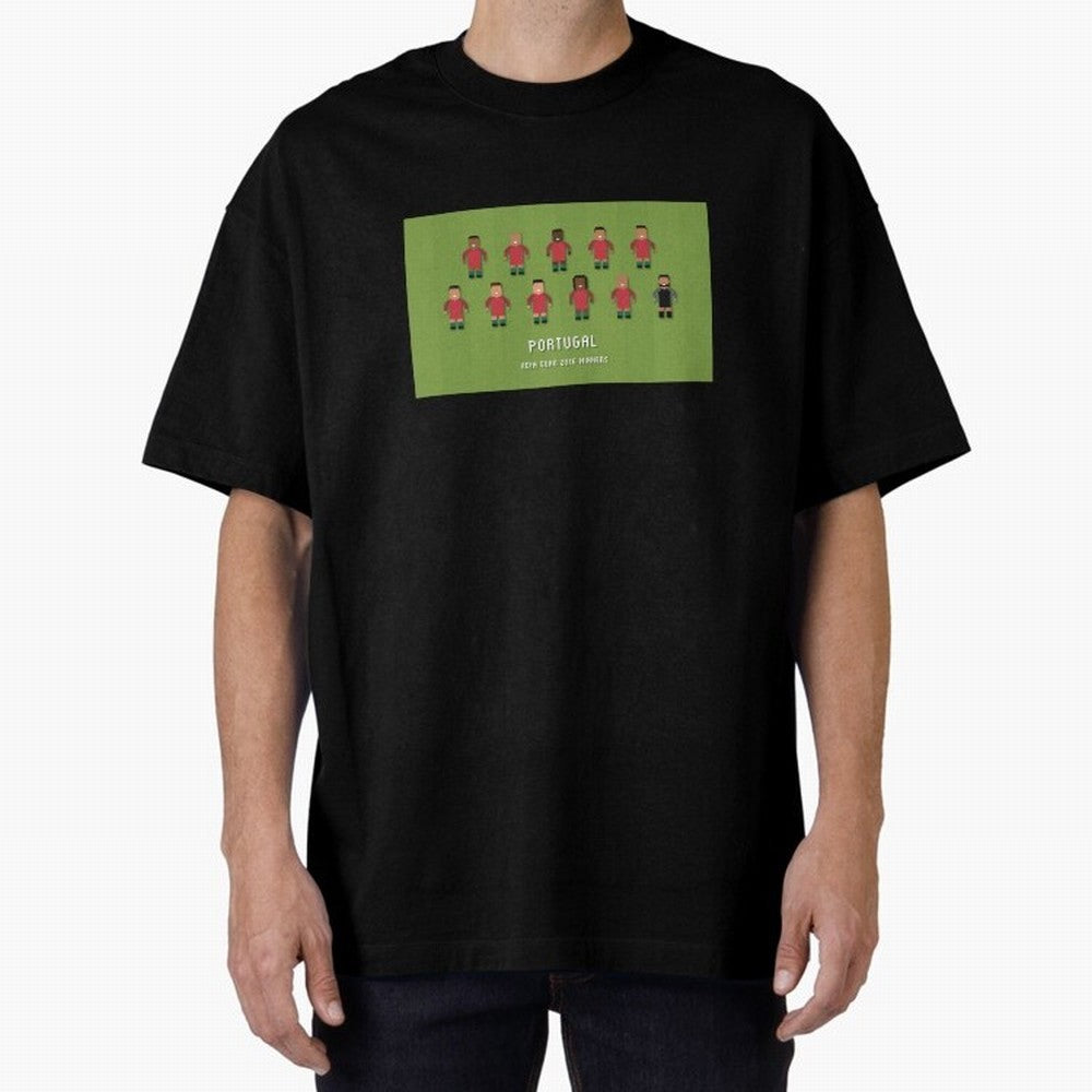 Portugal Euro 2016 Winning Squad Oversized T-Shirt Celebrate the Next Chapter of Global Football Passion for FIFA World Cup 2026 Group Stage, Highlighting Cristiano Ronaldo, Haaland and CR7, Argentina, Stadium Chants, National Pride, Trophy Dreams