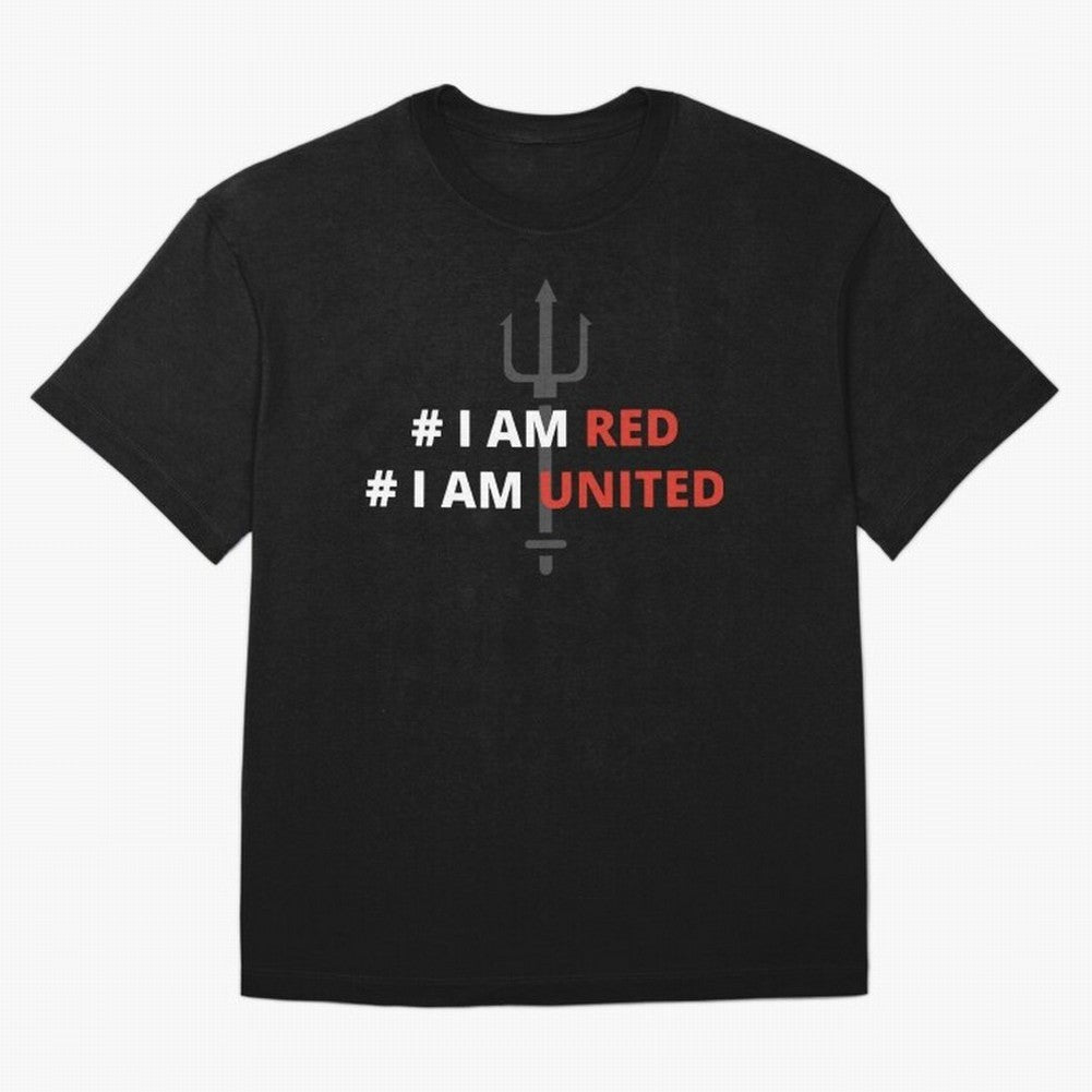 I am red, I am United Oversized T-Shirt Remember Iconic Moments from the FIFA World Cup 2026 Group Stage Journey through Cristiano Ronaldo, Haaland and CR7 Highlights, Brazil Pride, Classic Soccer Heritage, Championship Pressure, Fan Loyalty and
