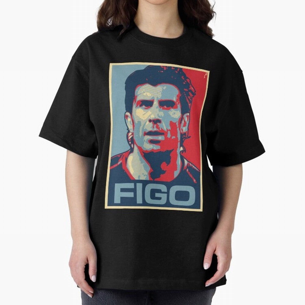 Figo Oversized T-Shirt Share FIFA World Cup 2026 USA Canada Mexico Spirit, Made for France and Portugal, Mbappe and Neymar, Football History, Final Match Energy, Crowd Noise and Once in a Lifetime Moments; Made for Die Hard Supporters, Soccer
