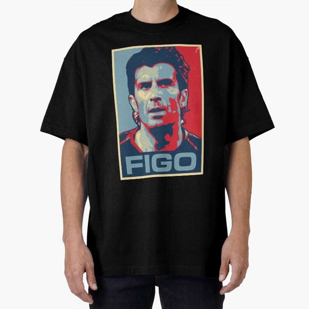 Figo Oversized T-Shirt Share FIFA World Cup 2026 USA Canada Mexico Spirit, Made for France and Portugal, Mbappe and Neymar, Football History, Final Match Energy, Crowd Noise and Once in a Lifetime Moments; Made for Die Hard Supporters, Soccer