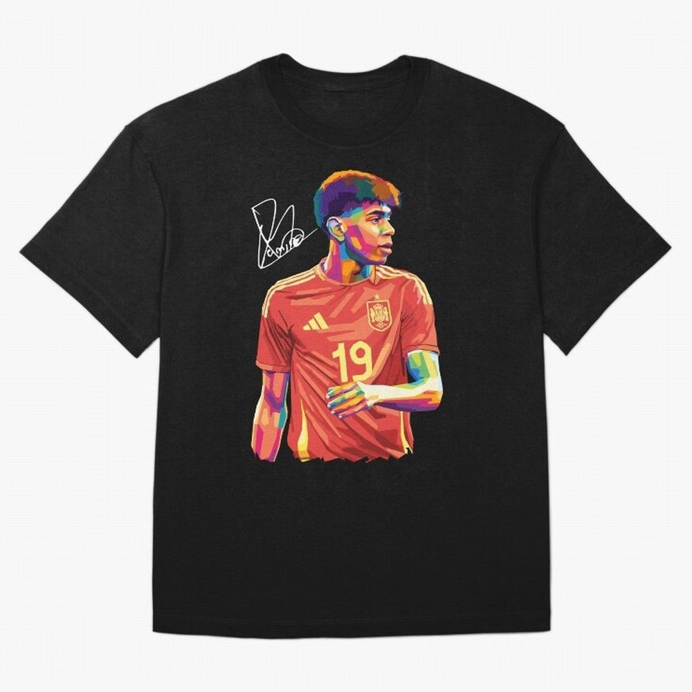 Lamine Yamal Pop Art Oversized T-Shirt Feel International Energy from the FIFA World Cup 2026 USA Canada Mexico Journey through Cristiano Ronaldo Highlights, Portugal, Spain and Germany Pride, Match Day Excitement, Supporter Culture, Golden Goals