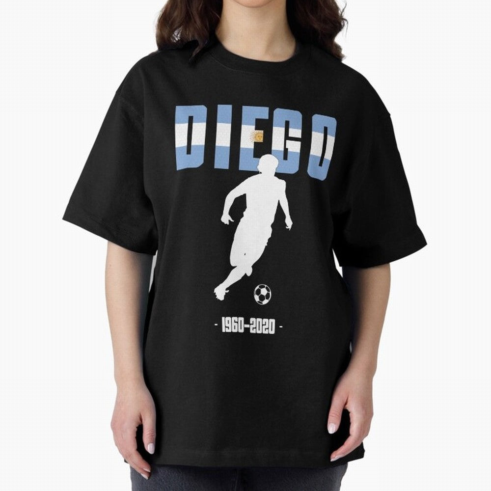 Diego 1960-2020 Oversized T-Shirt Celebrate National Team Dreams in FIFA World Cup 2026 USA Canada Mexico for Fans of Mbappe and Brazil, Portugal and Argentina, Bringing Stadium Chants, National Pride, Trophy Dreams and Unforgettable Football