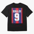 Barcelona Vintage Shirt 1995 Ronaldo 9 Oversized T-Shirt Join Match Day Hype around FIFA World Cup 2026 Group Stage, Haaland, Argentina, France and Brazil, Soccer Culture, Superstar Moments, National Team Dreams and Competitive Fire; Great for