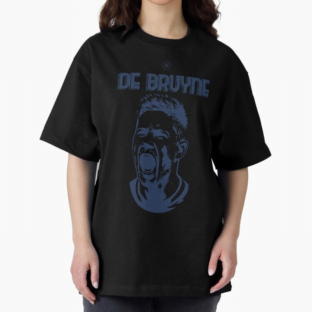 SSC NAPOLI KEVIN DE BRUYNE Oversized T-Shirt Celebrate Football Heritage in Match Day Hype around FIFA World Cup 2026, Neymar, Portugal, Spain and Germany, Worldwide Fan Energy, Dramatic Goals, Stadium Lights and Championship Celebrations; Perfect