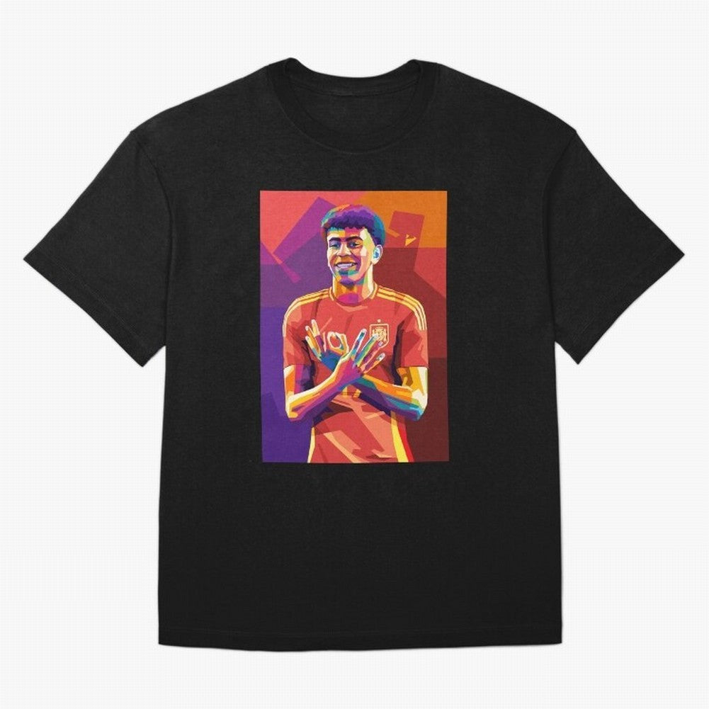 Lamine Yamal Spain Oversized T-Shirt Bring Stadium Energy to FIFA World Cup 2026 Group Stage for Fans of Haaland and Argentina, France and Brazil, Bringing Vintage Soccer Flavor, Modern Football Stars, National Flags and Final Night Emotion; Ideal