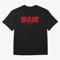 Take Me Home United Road - MUFC Chant Oversized T-Shirt Create the FIFA World Cup 2026 USA Canada Mexico Journey through Messi, CR7 and Mbappe Highlights, Portugal, Spain and Germany Pride, Football History, Final Match Energy, Crowd Noise and Once