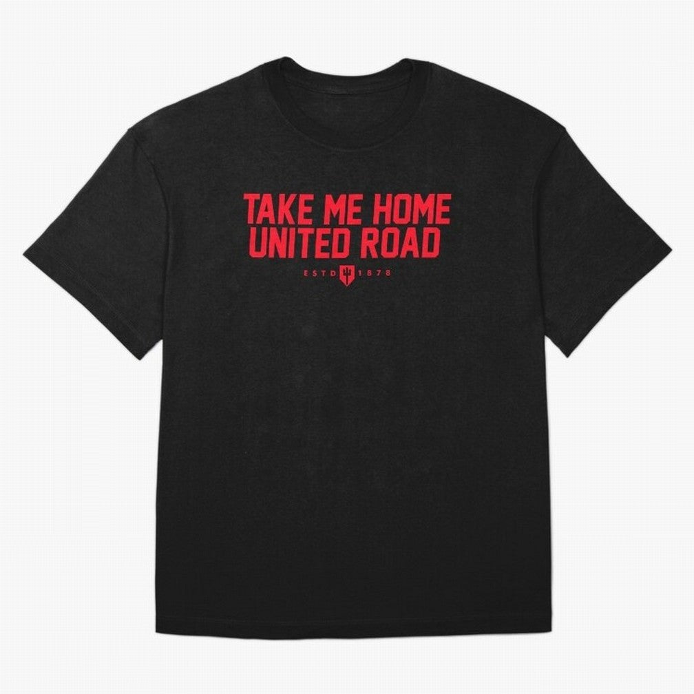 Take Me Home United Road - MUFC Chant Oversized T-Shirt Create the FIFA World Cup 2026 USA Canada Mexico Journey through Messi, CR7 and Mbappe Highlights, Portugal, Spain and Germany Pride, Football History, Final Match Energy, Crowd Noise and Once