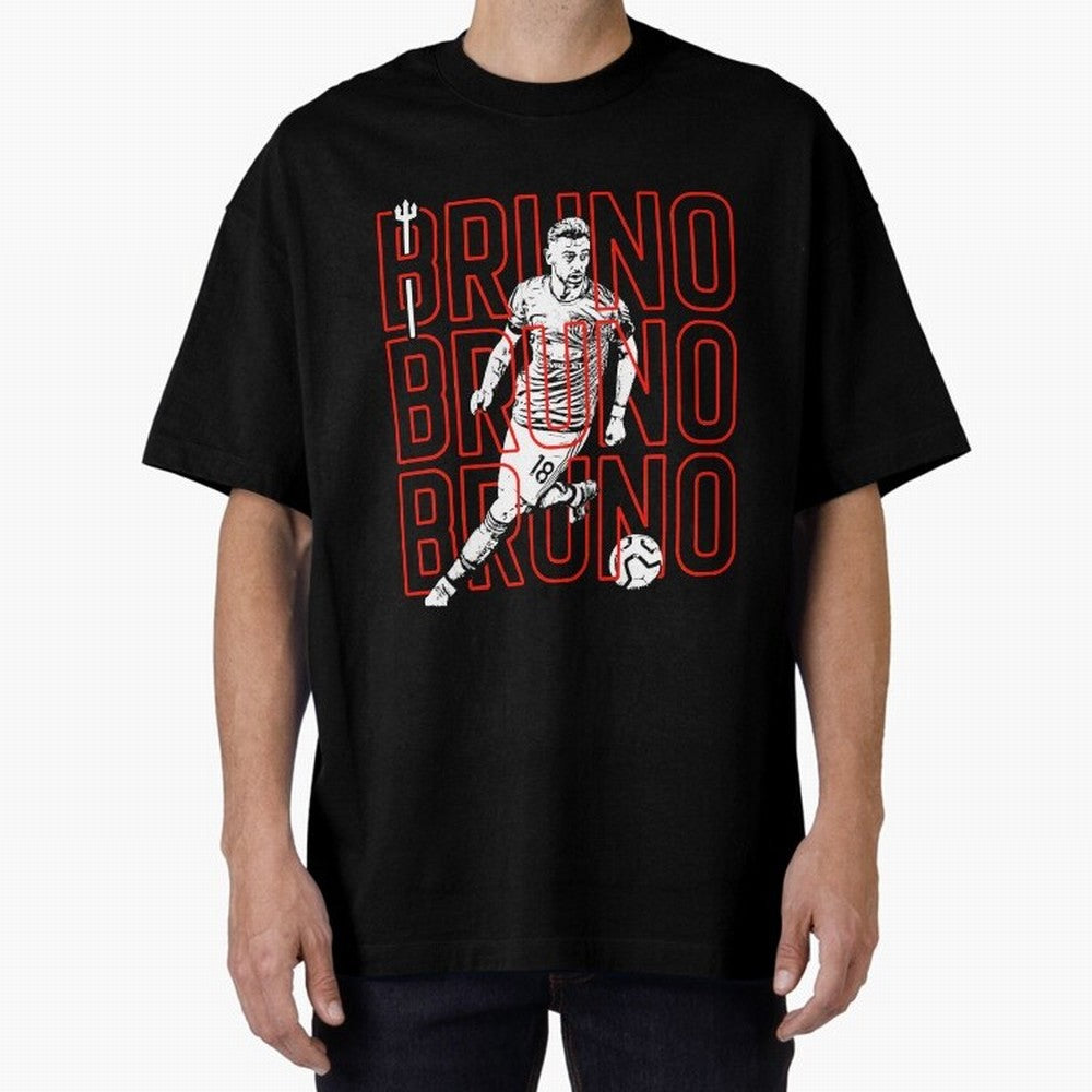 Bruno Fernandes - Manchester United Oversized T-Shirt Mark FIFA World Cup 2026 USA Canada Mexico Driven by Mbappe and Neymar, France Energy, Global Supporter Spirit, Legendary Goals, National Colors and Tournament Celebration; Ideal for Fans Who
