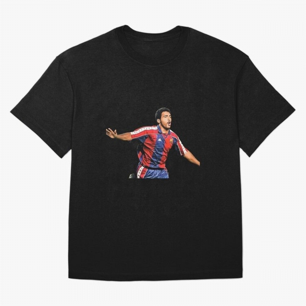 Legends of The Beautiful Game Cartoon Collection Legends Romario Cartoon Artwork162 Oversized T-Shirt Celebrate the Road through FIFA World Cup 2026 Spirit, Celebrating England, France and Netherlands, Haaland, Football History, Final Match Energy,