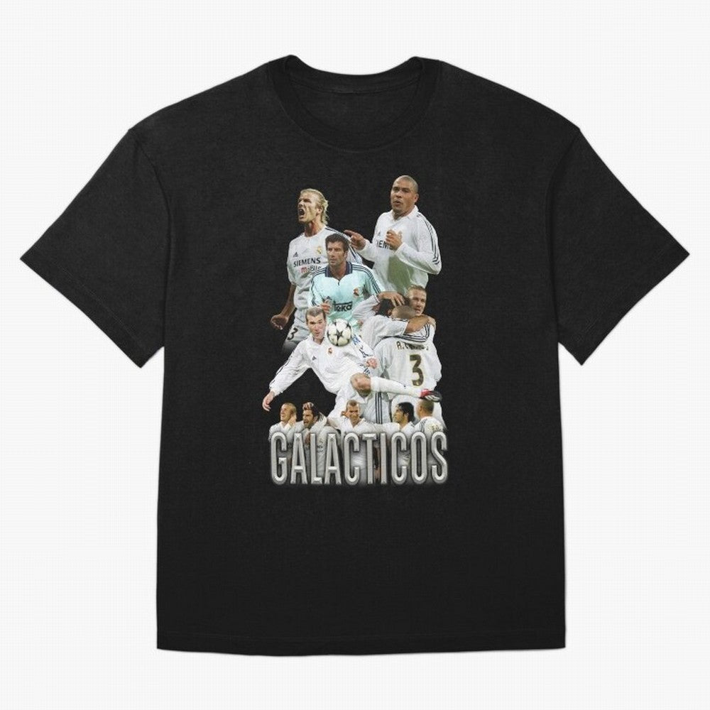 Galacticos Real Madrid Oversized T-Shirt Honor Football Greatness during Global Football Passion for FIFA World Cup 2026, Highlighting CR7, Germany, Football History, Final Match Energy, Crowd Noise and Once in a Lifetime Moments; Made for Die Hard