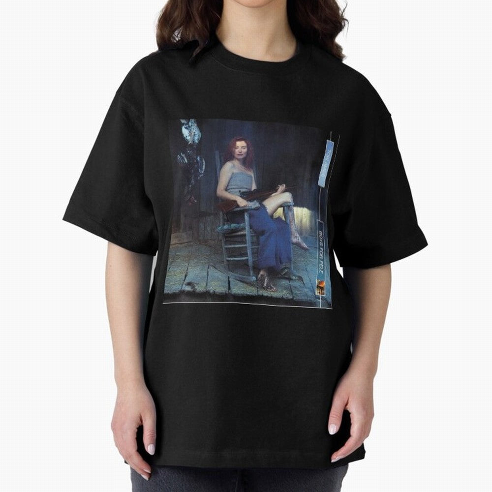 Tori Amos Boys For Pele Album Promo Art Retro Print Oversized T-Shirt Honor Football Greatness during FIFA World Cup 2026 for Fans of Mbappe and Brazil, Bringing Football History, Final Match Energy, Crowd Noise and Once in a Lifetime Moments;
