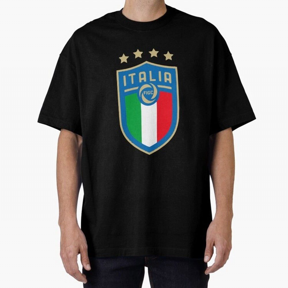 Italy Emblem Oversized T-Shirt Embrace FIFA World Cup 2026 Group Stage for Fans of Neymar and Brazil, Bringing Football Passion, Legendary Performances, Festival Vibes and Supporter Community; Built for Supporters Chasing Trophy Dreams, Final Match