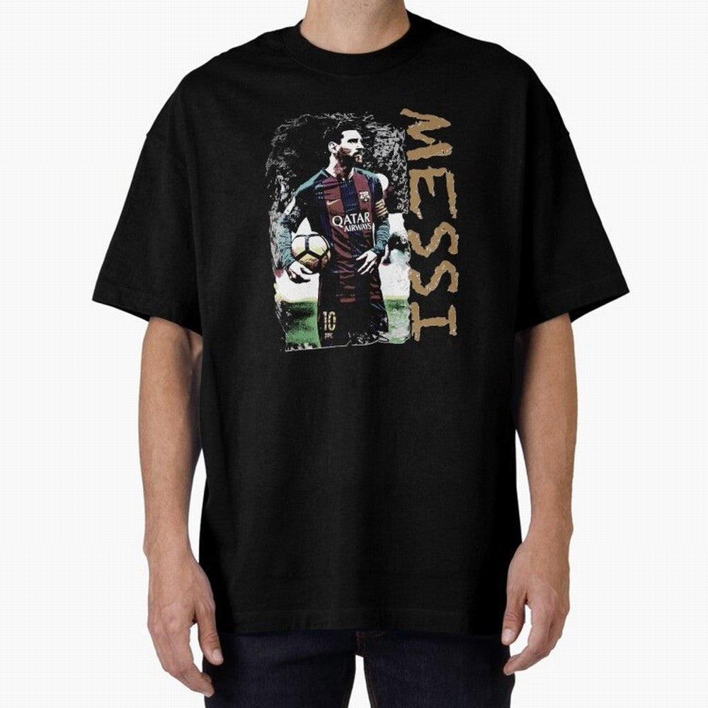 messi 10 Lionel messi FC Barcelona Oversized T-Shirt Show Your Love for FIFA World Cup 2026 Group Stage for Fans of Messi, CR7 and Mbappe and Brazil, Portugal and Argentina, Bringing Championship Spirit, Famous Goals, Roaring Crowds and