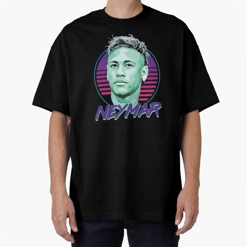 Neymar JR Oversized T-Shirt Follow Every Goal of Match Day Hype around FIFA World Cup 2026, CR7, England, France and Netherlands, Retro Football Energy, Iconic Rivalries, Trophy Chase Drama and Stadium Atmosphere; Ideal for Football Dads, Football