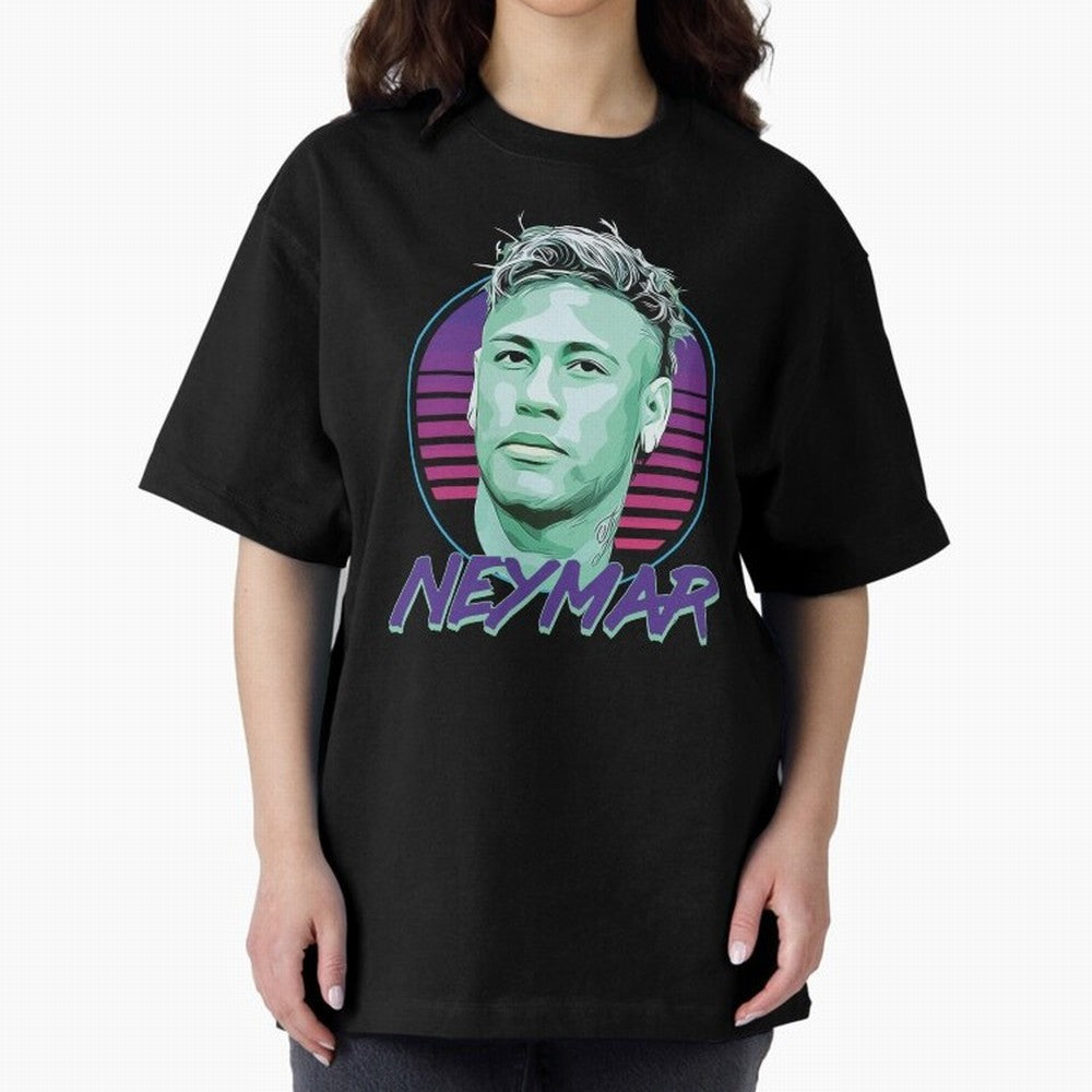 Neymar JR Oversized T-Shirt Follow Every Goal of Match Day Hype around FIFA World Cup 2026, CR7, England, France and Netherlands, Retro Football Energy, Iconic Rivalries, Trophy Chase Drama and Stadium Atmosphere; Ideal for Football Dads, Football
