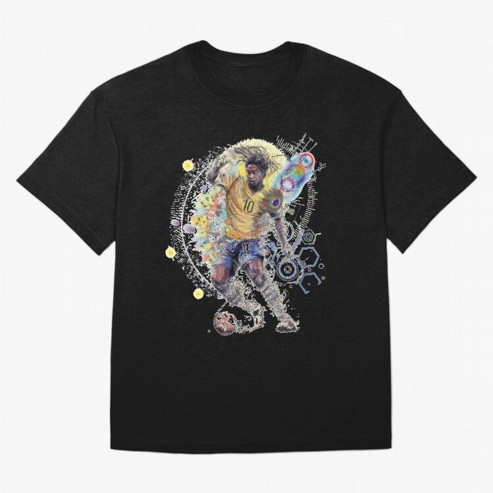 Ronaldin Football Player Oversized T-Shirt Celebrate Global Football Passion for FIFA World Cup 2026, Celebrating Messi, CR7 and Mbappe, France and Portugal, Football History, Final Match Energy, Crowd Noise and Once in a Lifetime Moments; Ideal